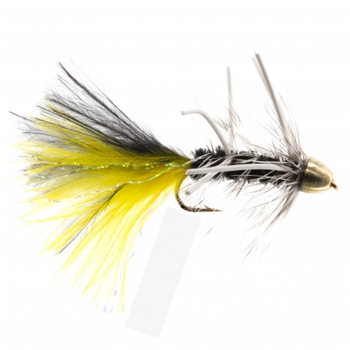 The Essential Fly Black Rubber Legs Conehead Bugger Fishing Fly